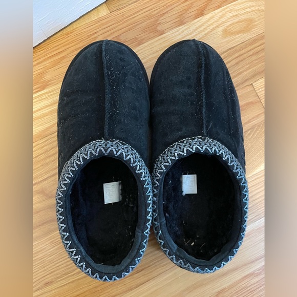Ugg Tasman Black Slippers Size 9 - Picture 2 of 7